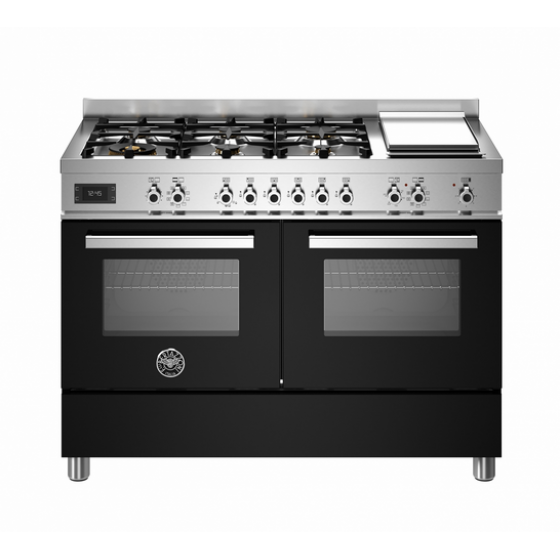 BERTAZZONI PRO12 6G 2E NE T Ηλεκτρική Κουζίνα με Εστίες Αερίου & grill Teppanyaki 120cm Μαύρο BERTAZZONI PRO12 6G 2E NE T Ηλεκτρική Κουζίνα με Εστίες Αερίου & grill Teppanyaki 120cm Μαύρο